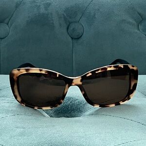 Kate Spade New York Women's Claretta Rectangular Sunglasses in Havana Black